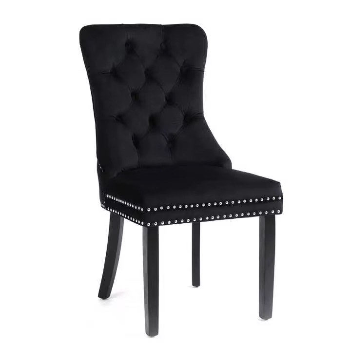 Royal Spisestol – Sort Velour