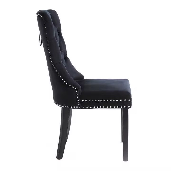 Royal Spisestol – Sort Velour